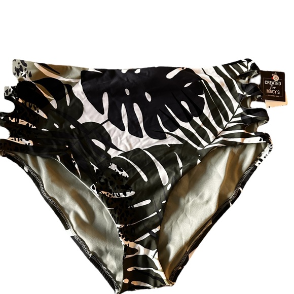 Bar III Other - NWT Leaf Print Bikini Bottom